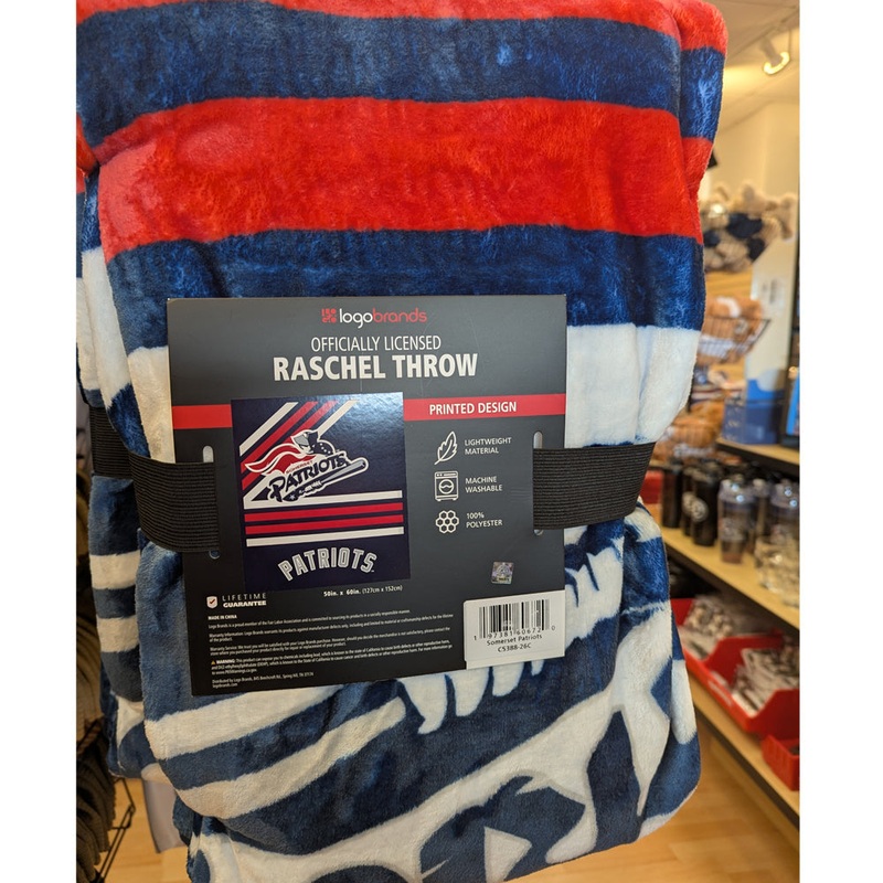 Somerset Patriots 50 X 60 Raschel Throw Premium Blanket