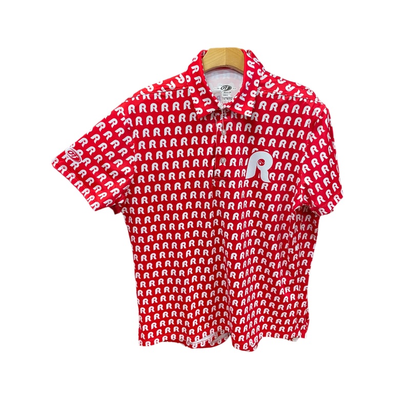 OT Sports Red Sublimated Polo w/ Patterned White R Kickstand Logos