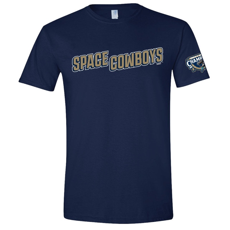 Sugar Land Space Cowboys Bimm Ridder Tee Gold Jersey Logo – Final Sale