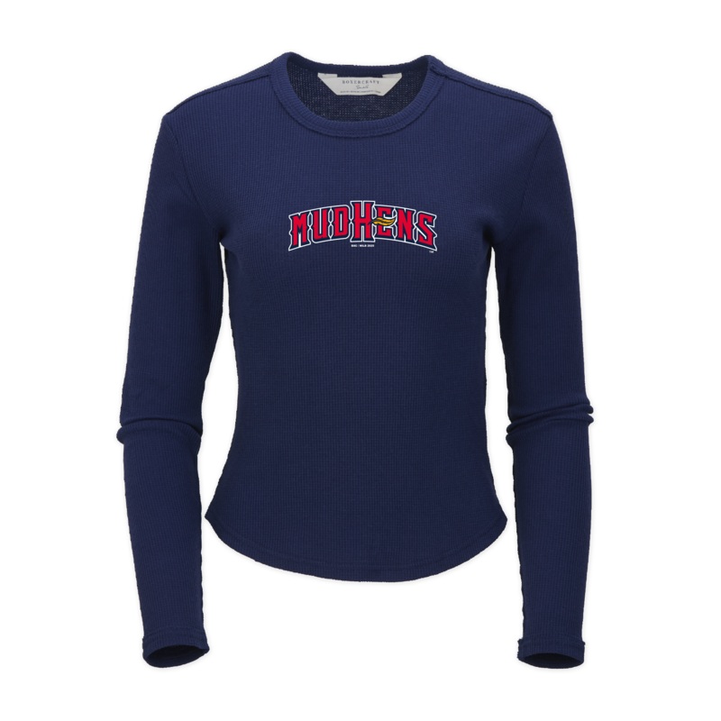 Toledo Mud Hens Ladies Waffle Baby Long Sleeve T