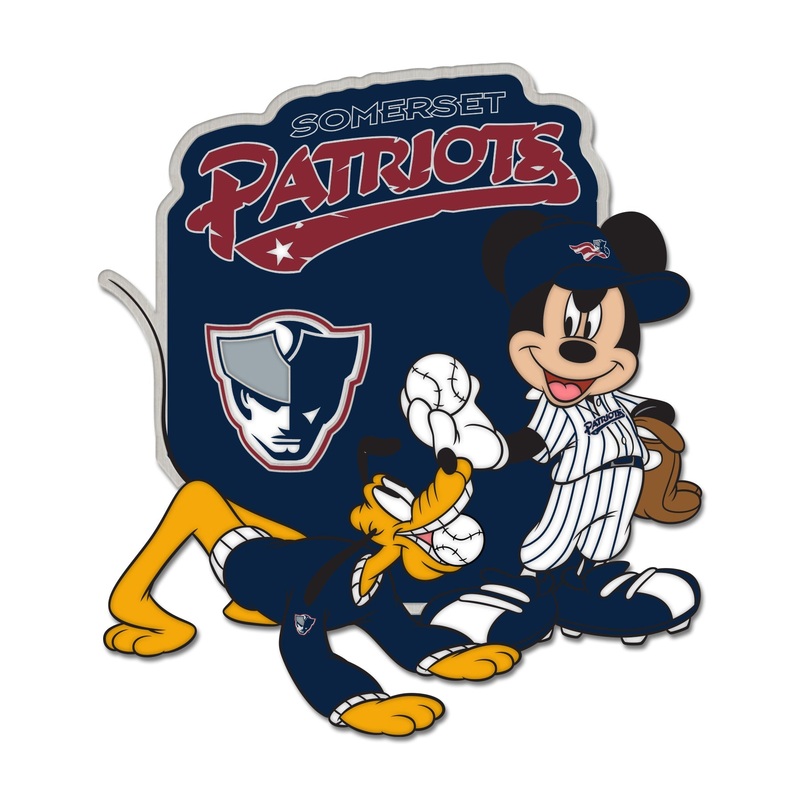 Somerset Patriots Disney Mickey & Pluto Fetch Pin