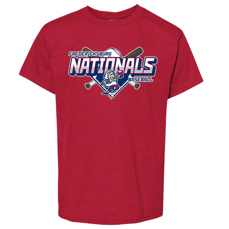 FredNats Youth Red Wafter Tee|Small|Medium|Large|XL
