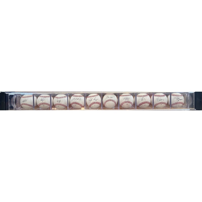 South Bend Cubs 2025 Opening Day Starting Lineup Autographed Baseball Set