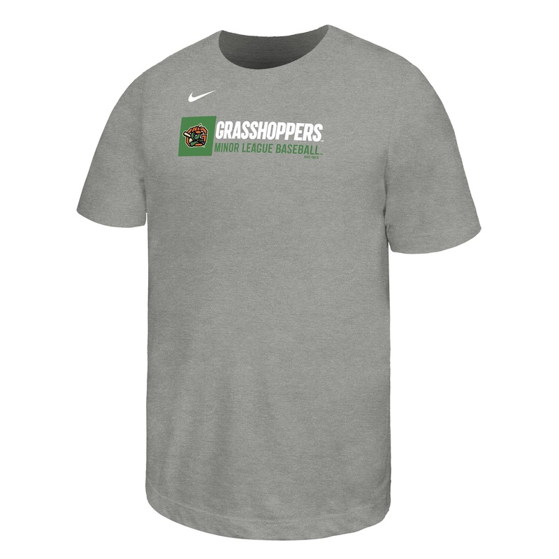 Youth Grey Dri-Fit Cotton Tee|S|M|L|XL