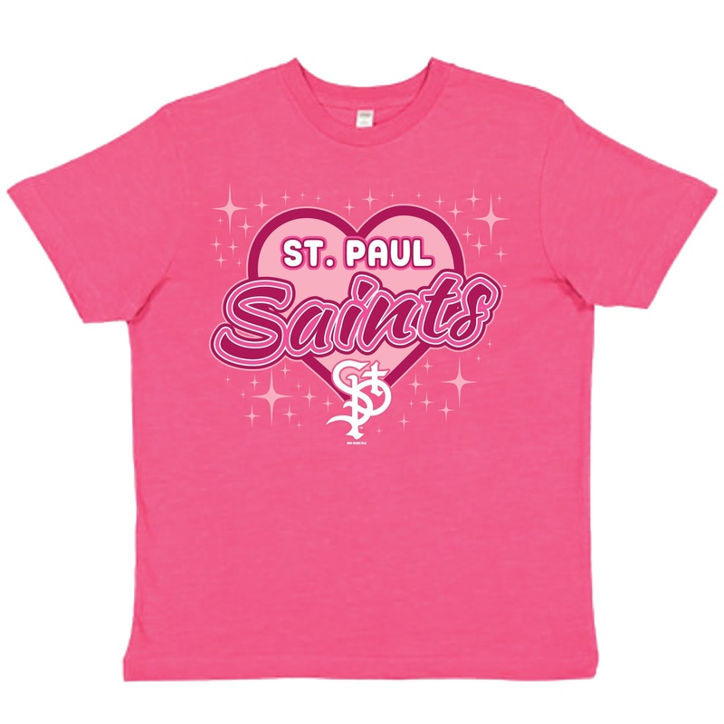 Saints Youth Pink T-Shirt|Youth Small|Youth Medium|Youth Large|Youth XL