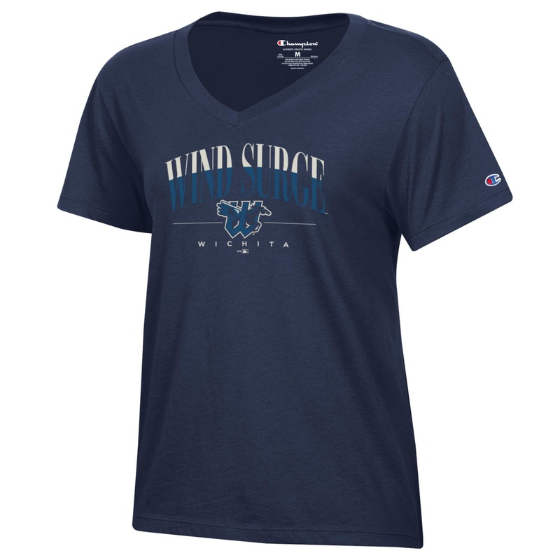 Wichita Wind Surge Women’s Navy Core V-Neck Tee