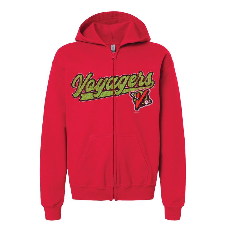 Youth Red Full Zip Hoodie|S|L|XL|M