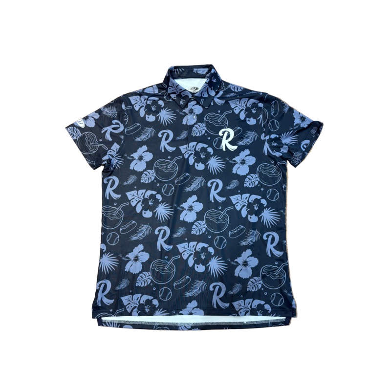OT Sports Navy Hawaiian Sublimated Polo