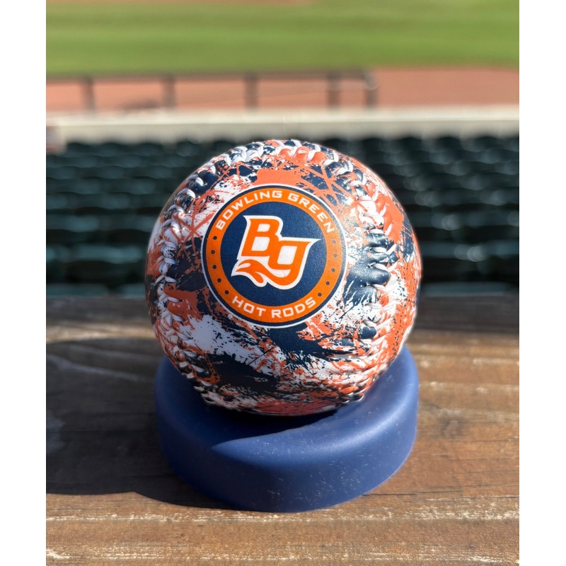 White Splatter Paint Baseball