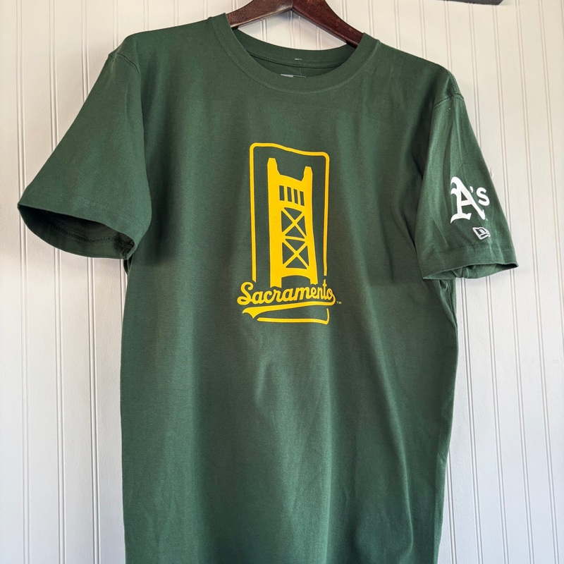 A’s Sacramento Patch Tee|Green|S|M|L|XL|2XL|3XL