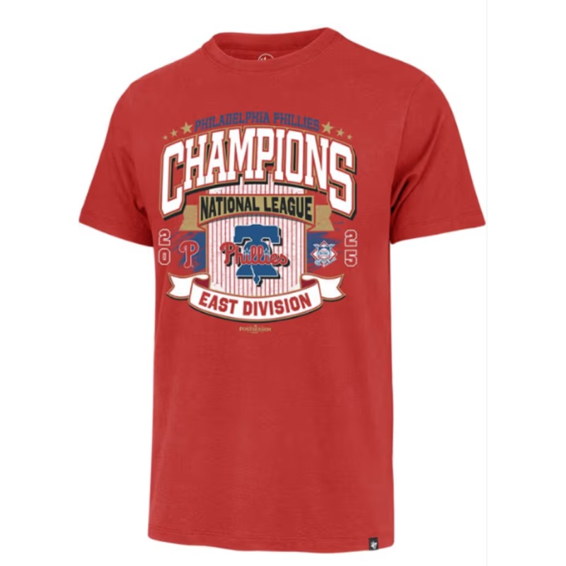 ’47 Philadelphia Phillies 2025 National League East Champions T-Shirt