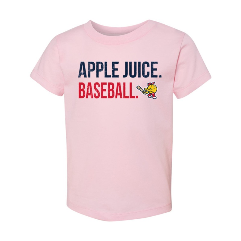 Worcester Red Sox 108 Stitches Pink Toddler Apple Juice Baseball Tee