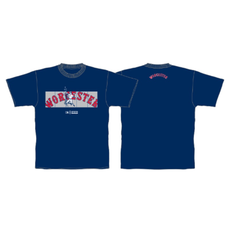 Worcester Red Sox Navy Outfield Fence Tee