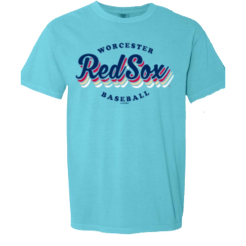 Worcester Red Sox Retro Lagoon Blue Tee