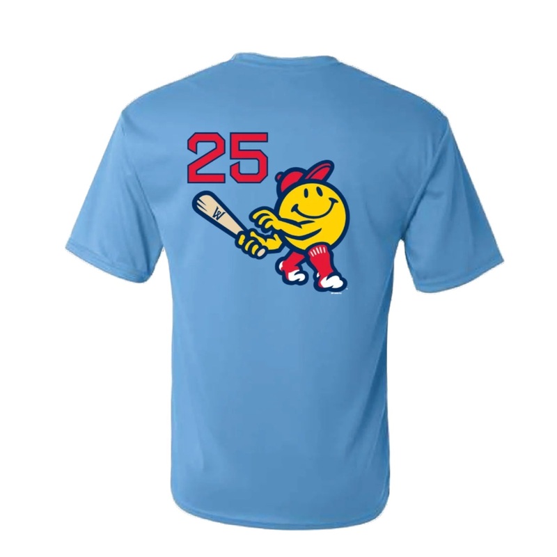 Worcester Red Sox Royal Loyal Blues, Replica Tee of On-Field Jersey