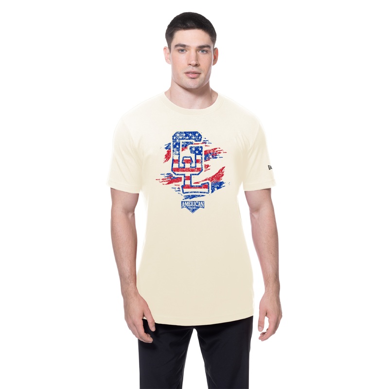 Great Lakes Loons 2025 New Era Stars and Stripes Short Sleeve Tee