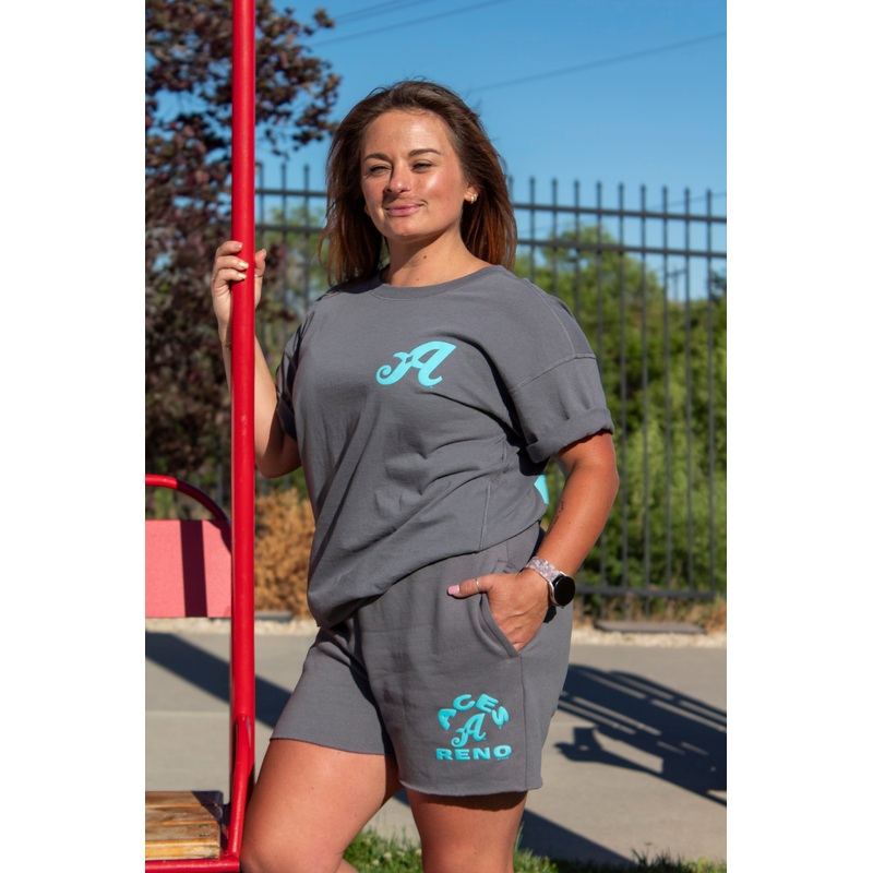 Reno Aces Ladies Gray Sadie Tee