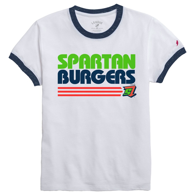 Women’s White Retro Ringer Tee