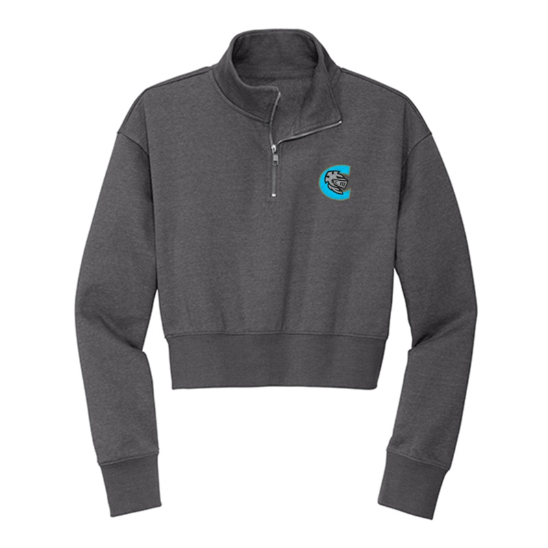 Womens Cap Logo 1/2 Zip Crop|S|M|L|XL|2X