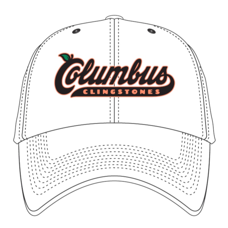 ’47 Columbus Script White Adjustable Clean Up