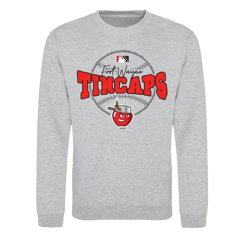 Fort Wayne TinCaps Sadowski Heather Gray Youth Crewneck