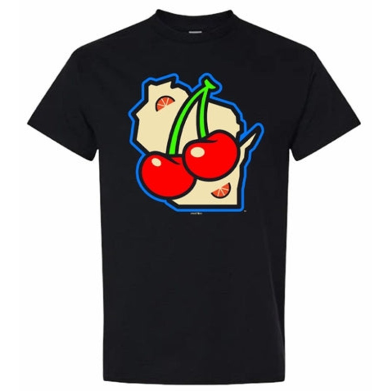 Wisconsin Supper Clubbers Black State T-Shirt