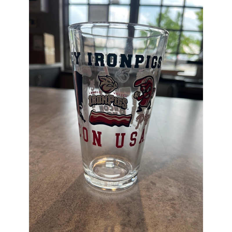 16OZ PINT IRONPIGS Logo Glass|16OZ PINT IRONPIGS Logo Glass
