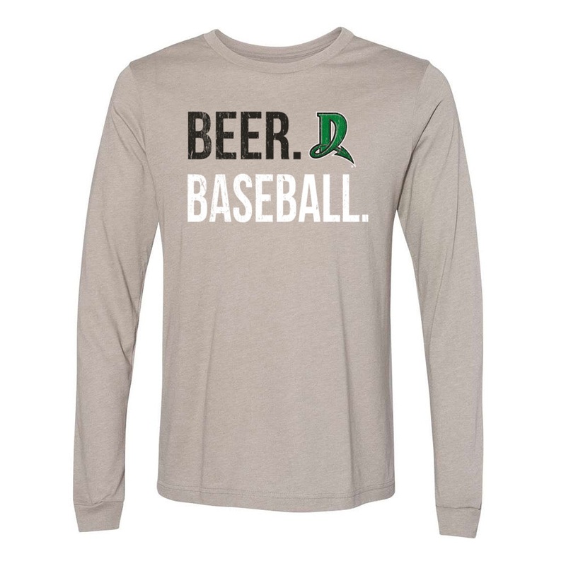 108 Stitches Men’s Beer and Baseball Long Sleeve Tee