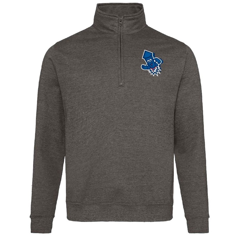 Los Wepas de Worcester Charcoal Roberto 1/4 Zip Sweatshirt