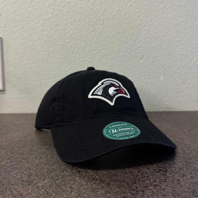 Women’s Sequin Baseball Cap|Black|Maroon