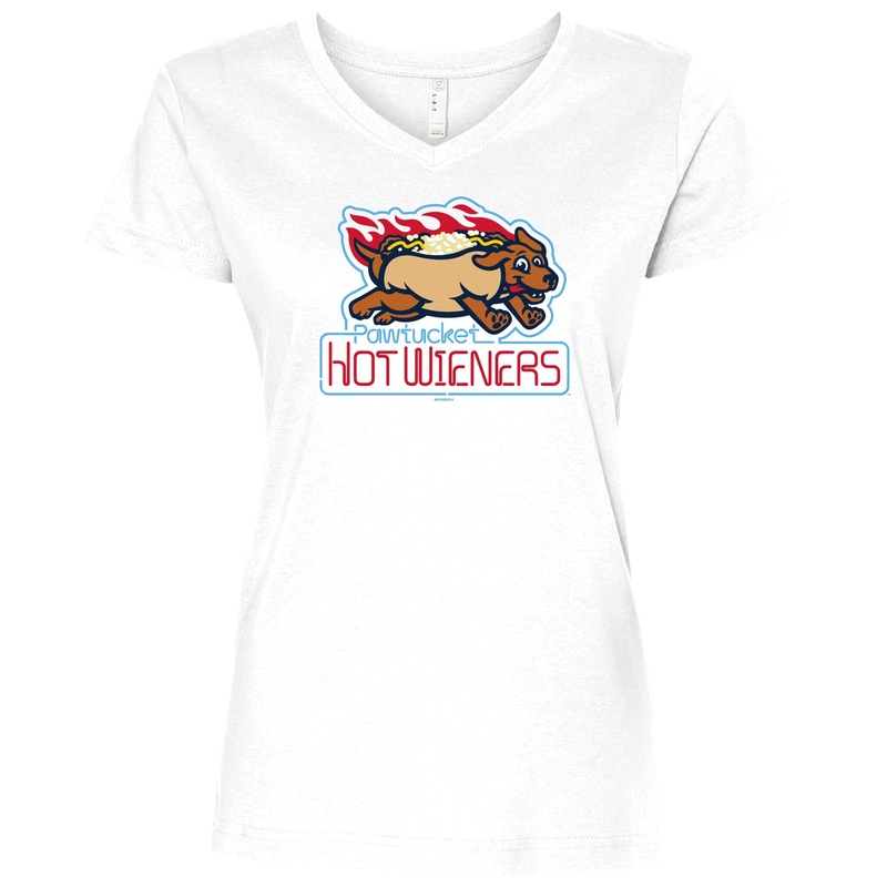 Hot Wieners Ladies V-Neck Primary Tee