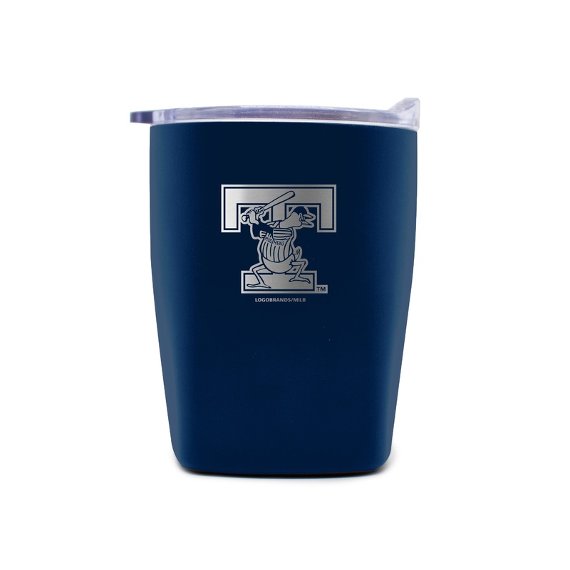 Toledo Mud Hens T-logo Etched Rocks Tumbler