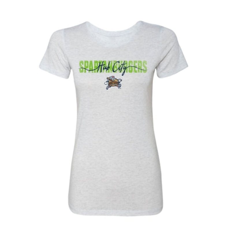 Women’s 108 Stitches Light Grey Script Tee