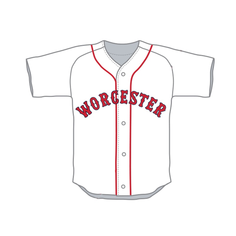 Worcester Red Sox White Youth Worcester Replica Jersey