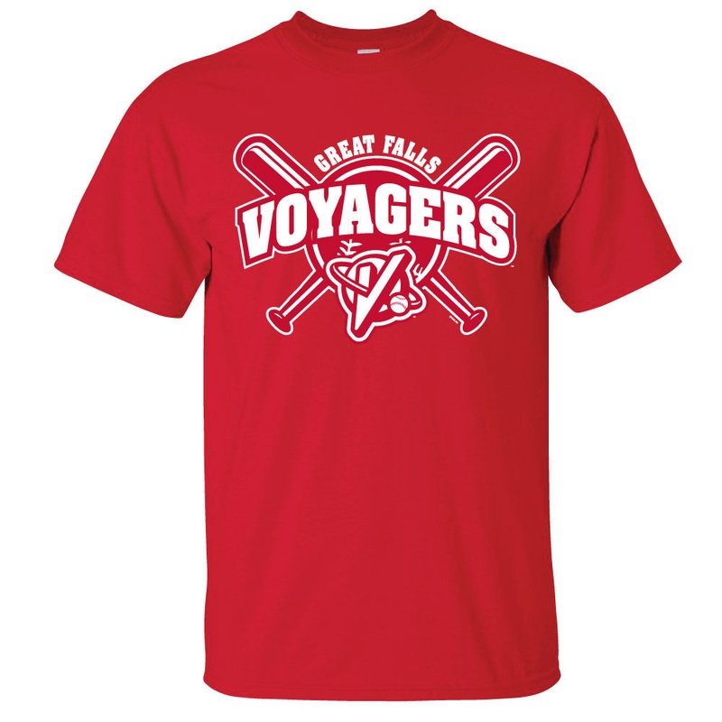 Red Crossed Bats Tee|S|M|L|XL|2XL|3XL