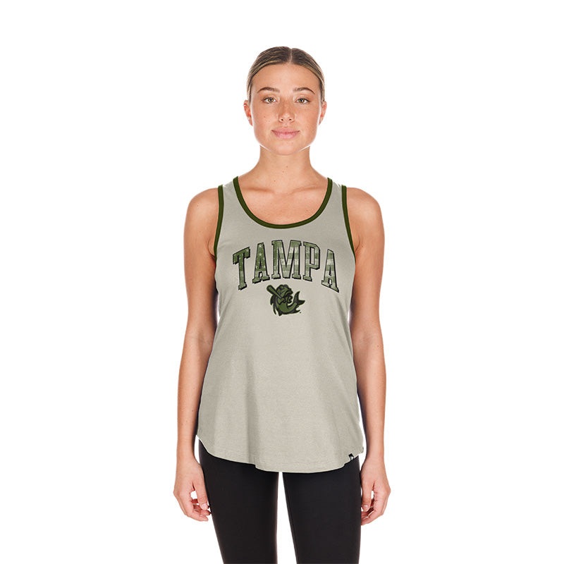 Tampa Tarpons Women’s 2025 Armed Forces Day Racerback Tank Top