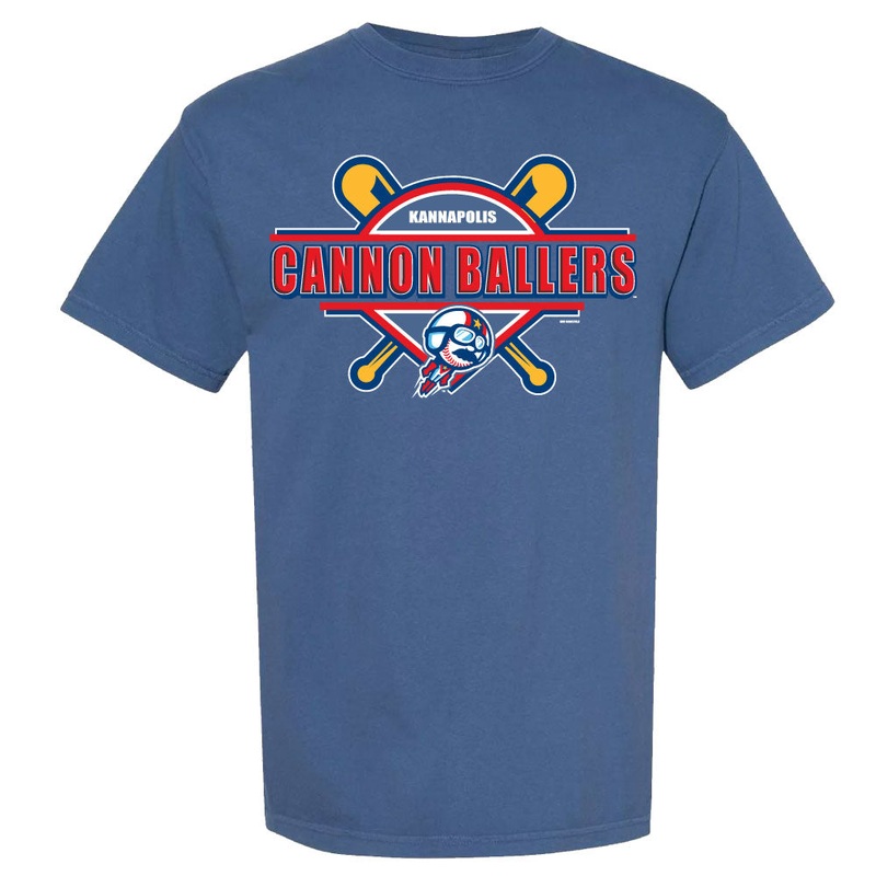Adult Blue Comfort Colors Cascading Tee
