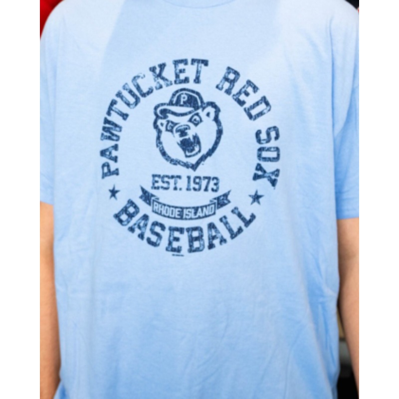 Pawtucket Red Sox Youth Light Blue Purfling Tee
