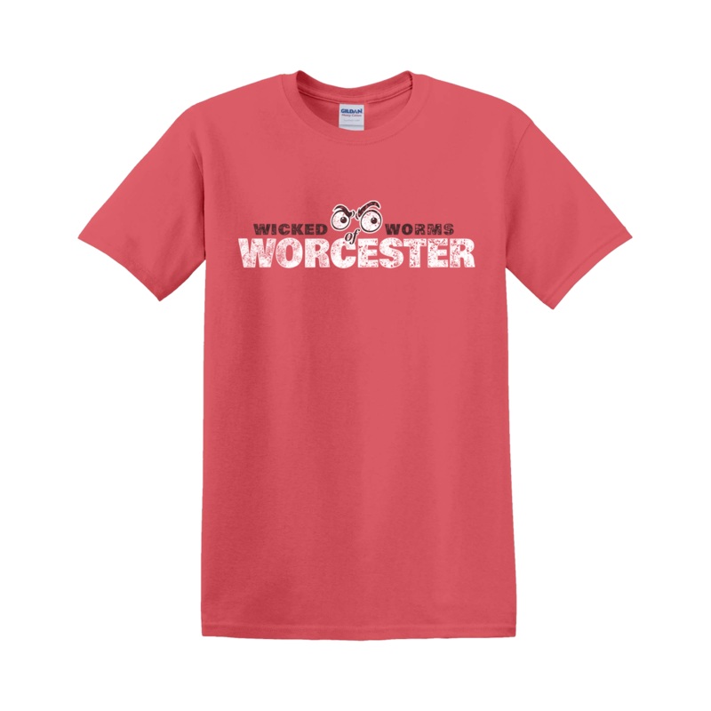 Wicked Worms of Worcester Coral Eyes Tee