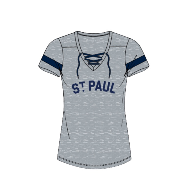 Women’s Plus Size Lace-up Tee|1X|2X|3X|4X