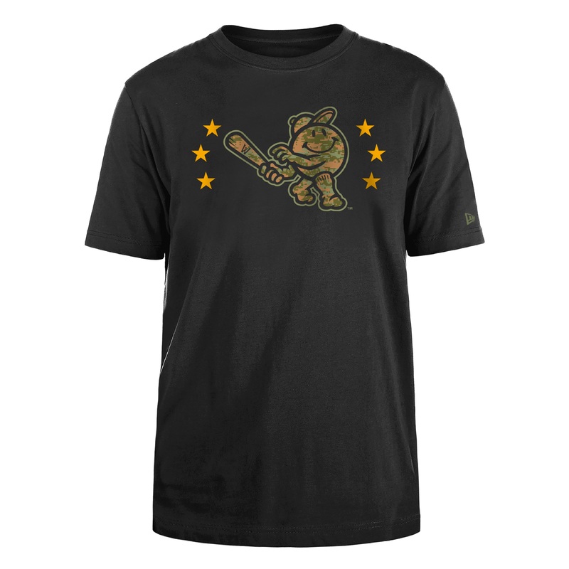 Worcester Red Sox Black Military Smiley Tee