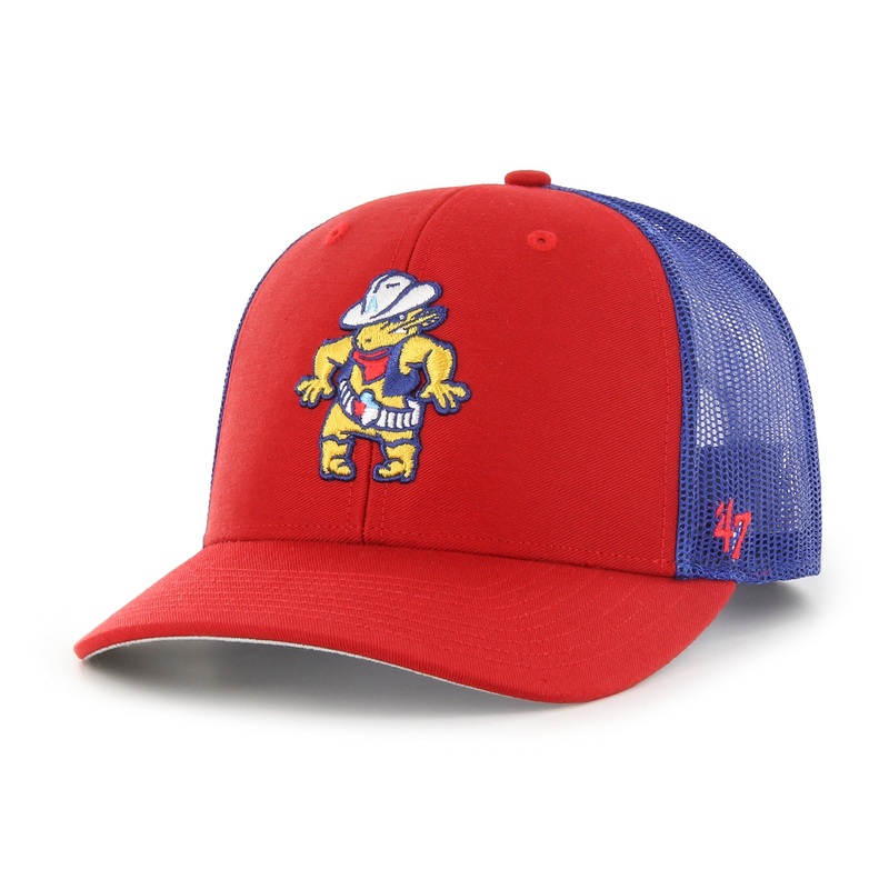 Amarillo Sod Poodles ’47 Red/Royal Draw Trucker Cap