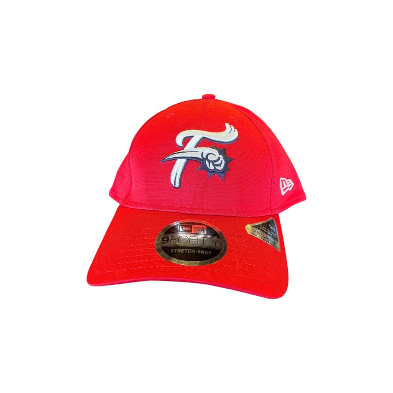 New Era 9Forty Stretch Snap Red Shadow Heather F-Fist Logo Cap
