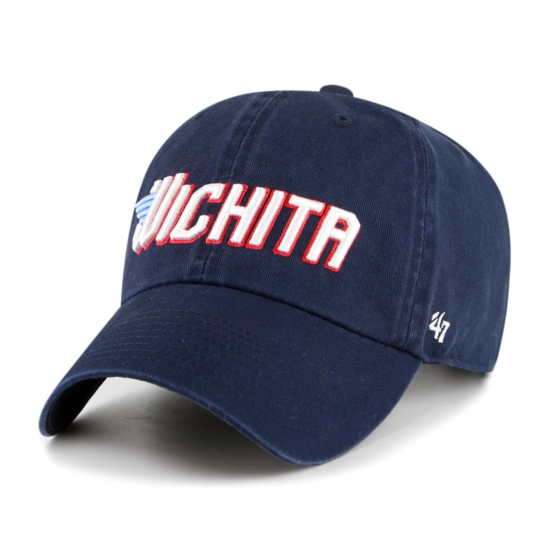 Wichita Wind Surge ’47 Navy Script Clean Up Cap