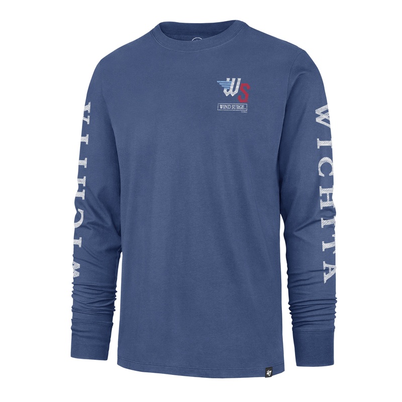 Wichita Wind Surge ‘Adult Triple Down Long Sleeve Franklin Tee