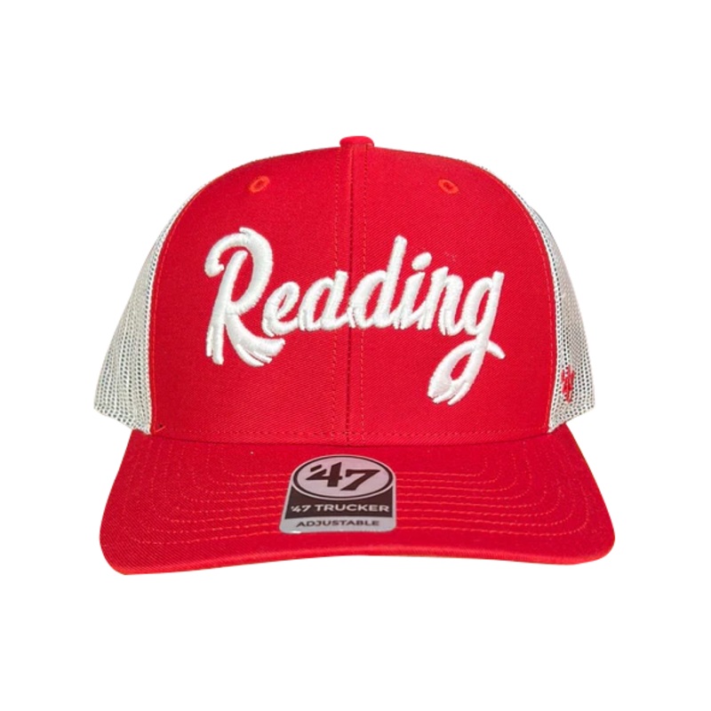 ’47 Trucker Red Feathered Reading ‘R’ Hat