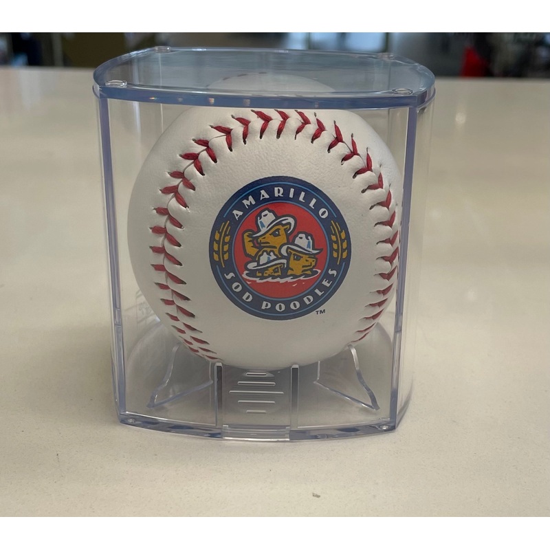 Amarillo Sod Poodles Ball Cube Display Holder