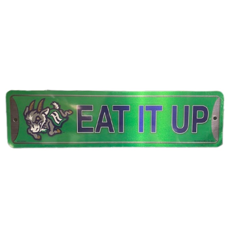 Hartford Yard Goats Eat It Up Street Sign