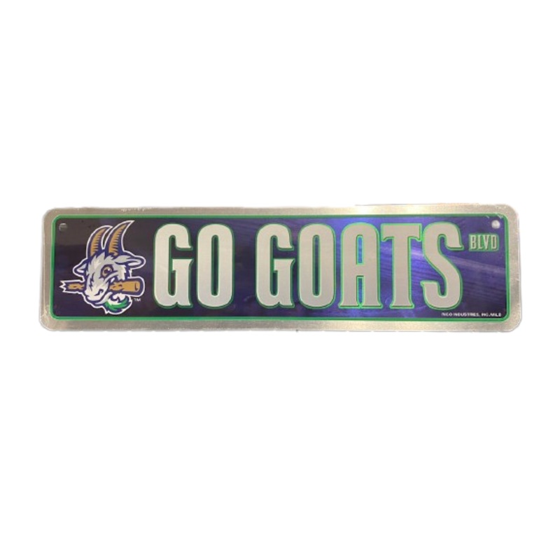 Hartford Yard Goats Go Goats Street Sign