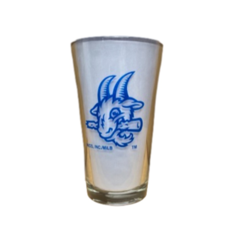 Hartford Yard Goats Goat Head Logo 16 oz Pint Glass